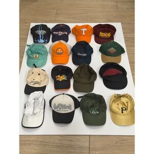Lot of 21 Mens Baseball Caps Hats Various Brands Styles Colors